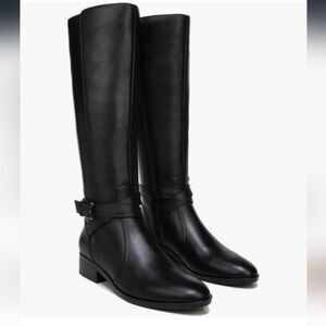 Naturalizer Black Leather Knee High Boots Size 6.5 NWT